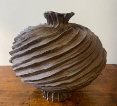 Hand Built Clay "Hershey's Kiss" Vase