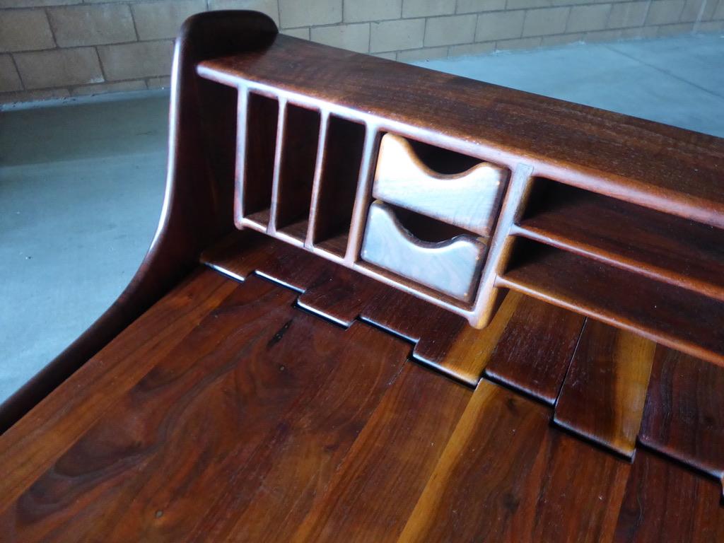 Hand Built Lift-Top Desk and Chair by California Artist Dale Holub circa 1970s For Sale 2