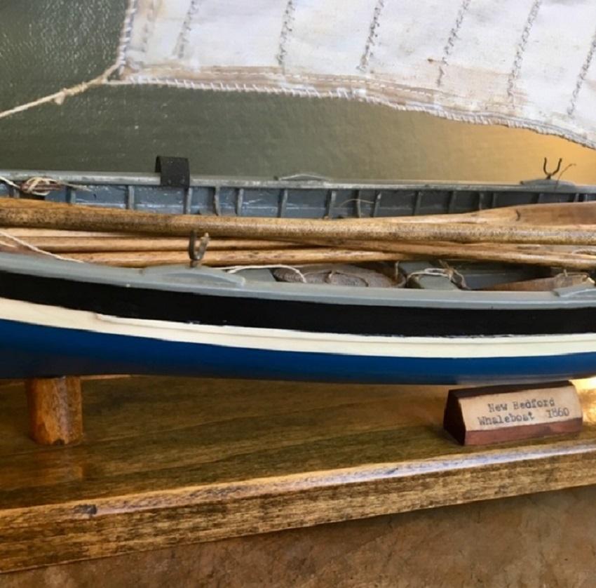 Hand-Crafted Hand Built Model of a New Bedford Whale Boat