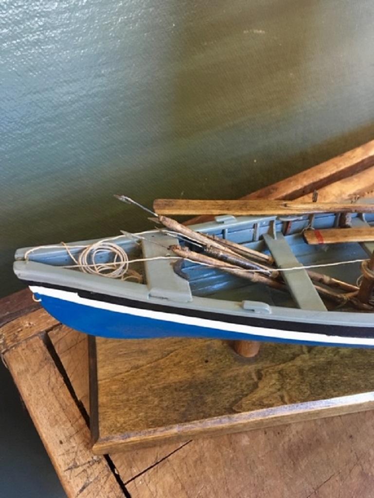 20th Century Hand Built Model of a New Bedford Whale Boat