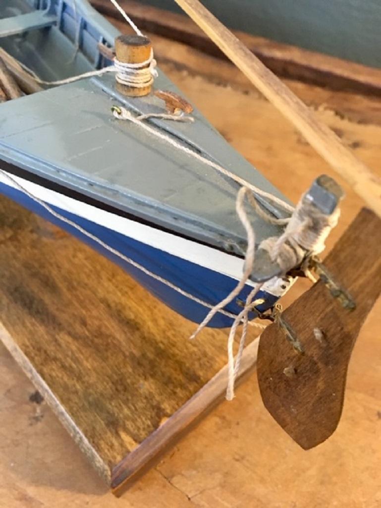Wood Hand Built Model of a New Bedford Whale Boat