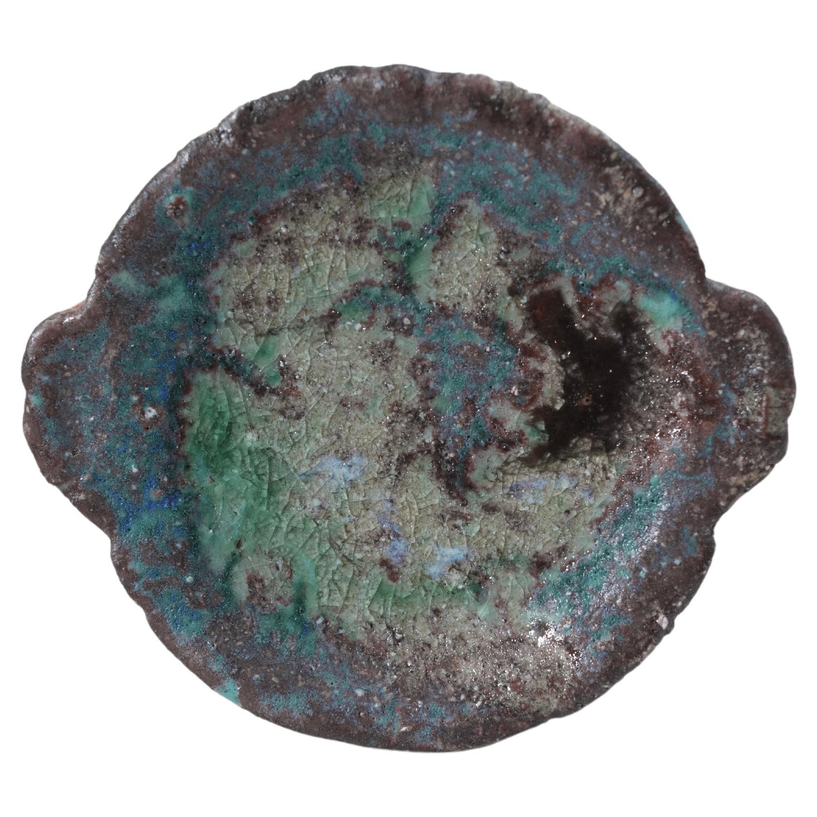 Hand Built Small Plate, from Shigaraki Series