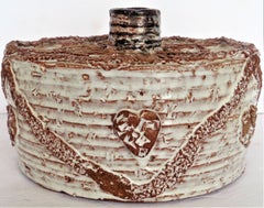 Hand Built Stoneware Birthday Cake Sculpture for Frans Wildenhain, 1972