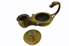 Hand Candle Holder Signed Ferdinand Barbedienne  (1810-1892)