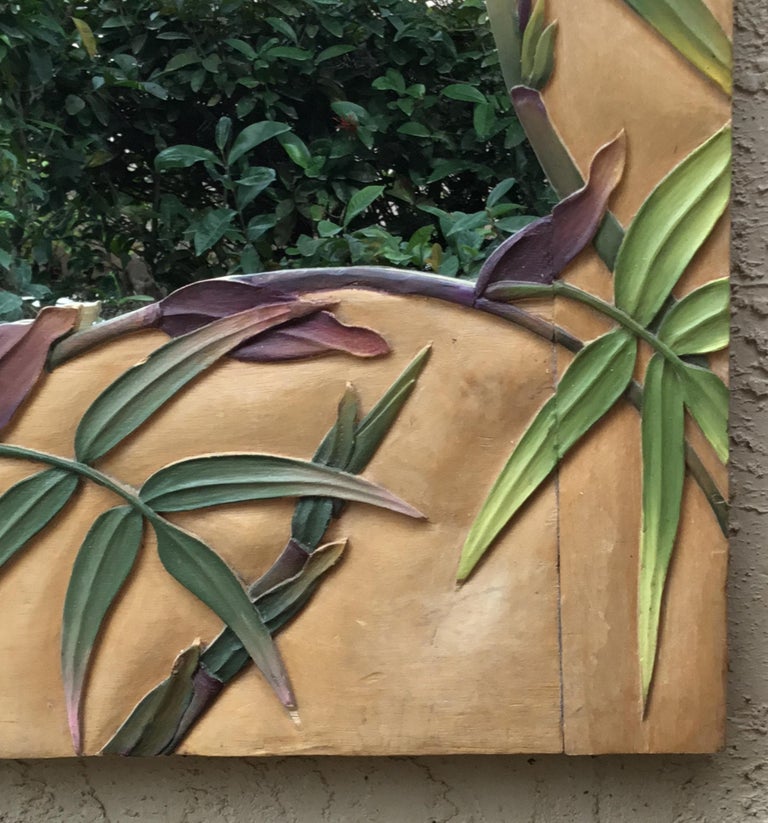 Hand Carved Wood Full Length Wall Mirror at 1stDibs