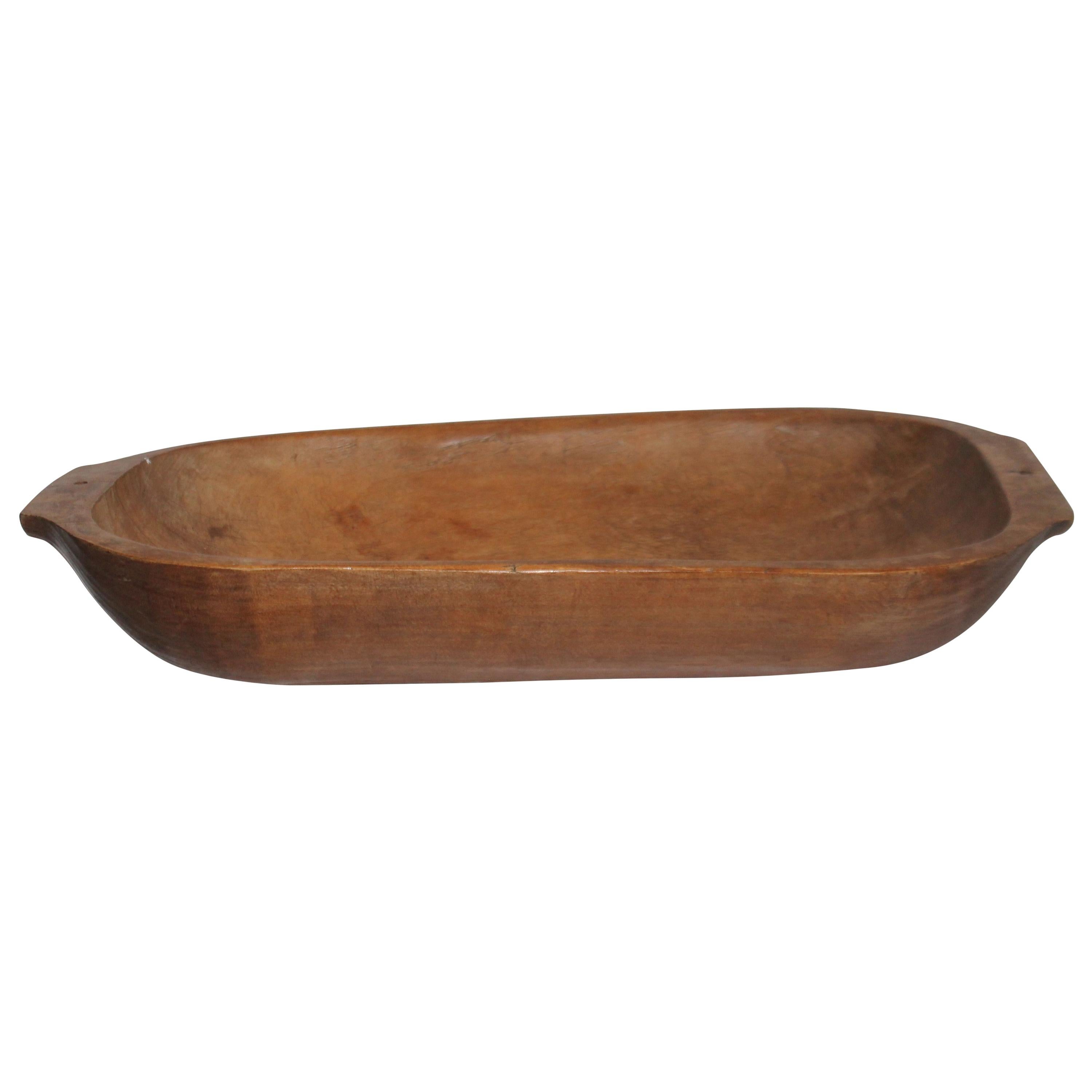 Hand Carved 19th Century Dough Bowl