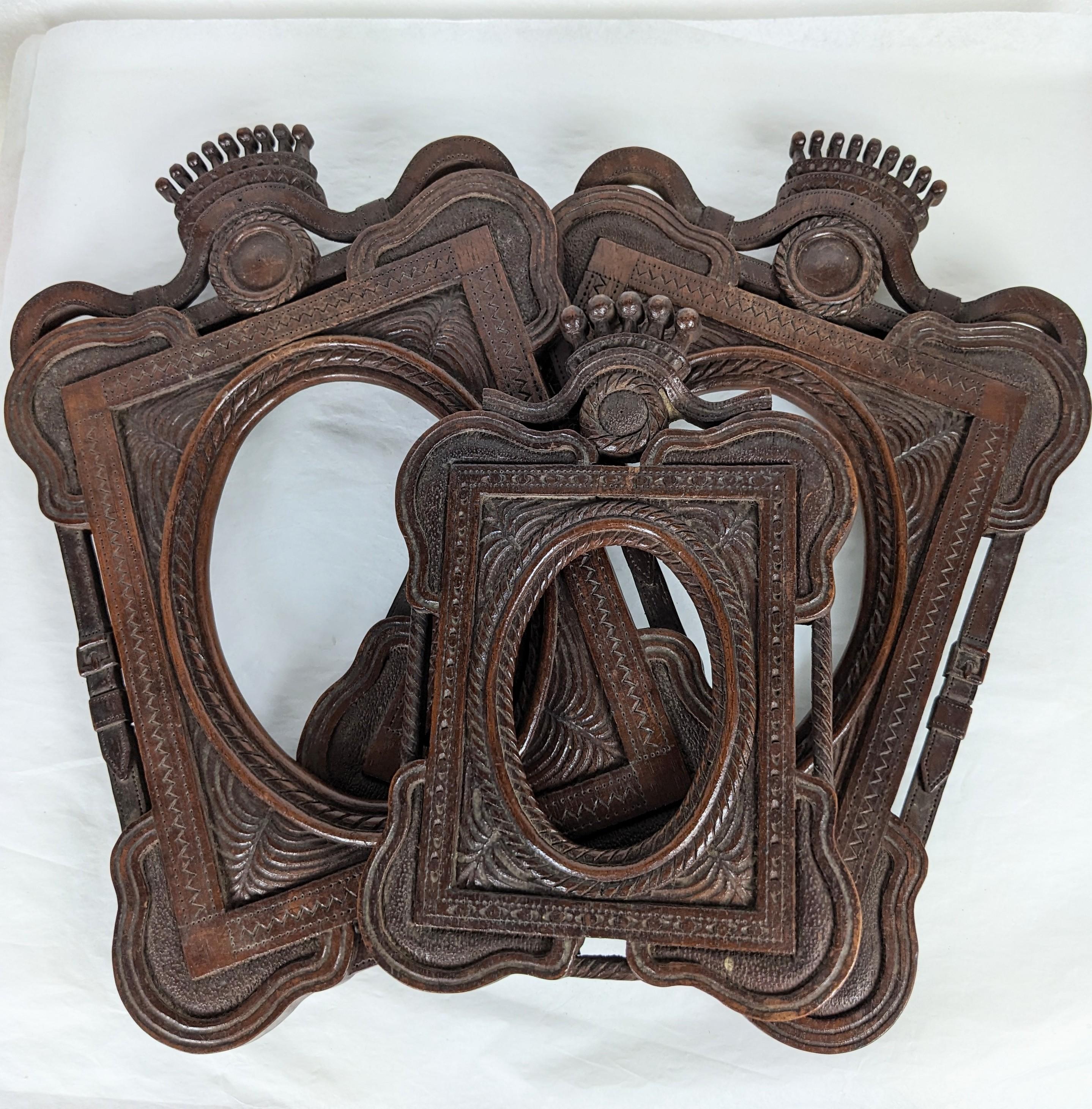 Hand Carved 19th Century European Frames In Good Condition For Sale In Riverdale, NY