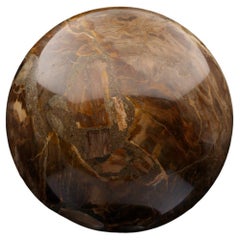 Sfera di pietersite intagliata a mano del diametro di 5" dalla Namibia