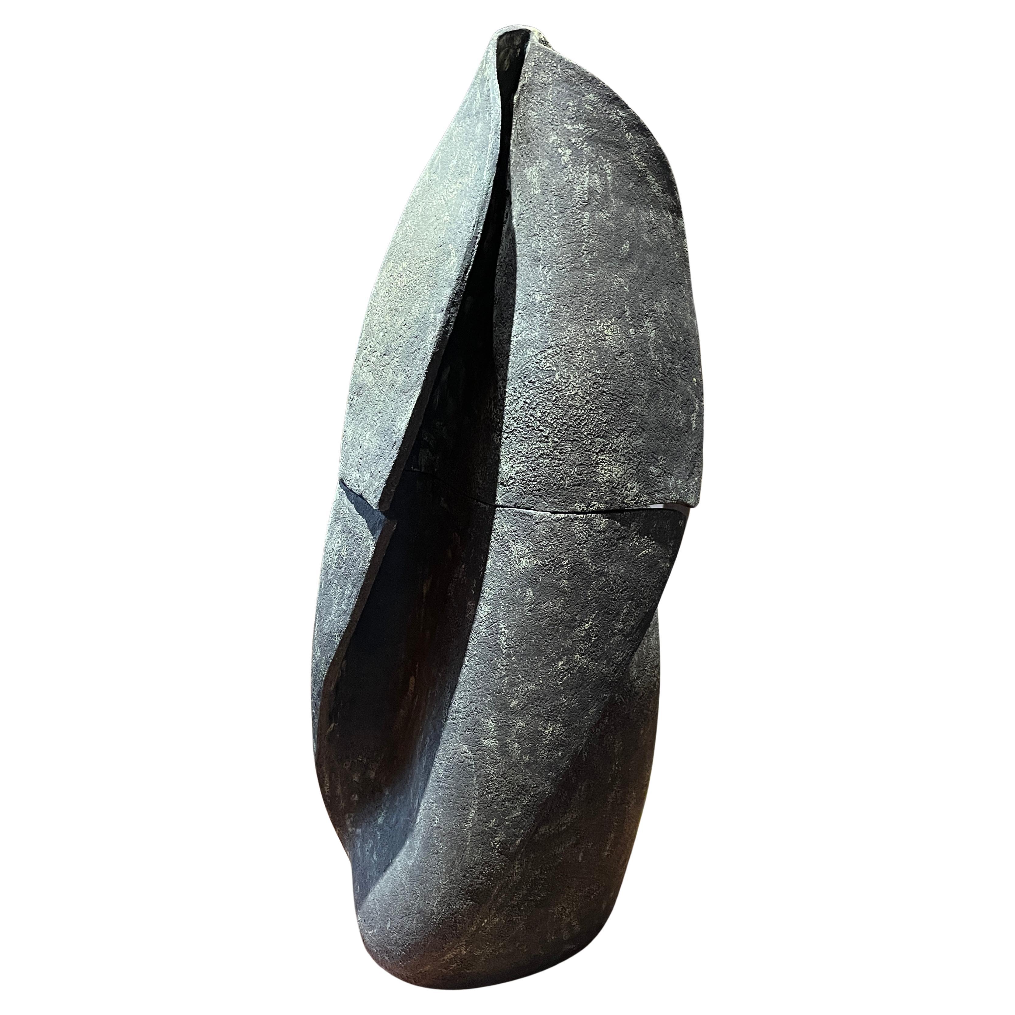 Hand-Carved Abstract Sandstone Sculpture, Organic Modern, France, 1960
