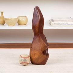 Hand Carved Abstract Wooden Sculpture