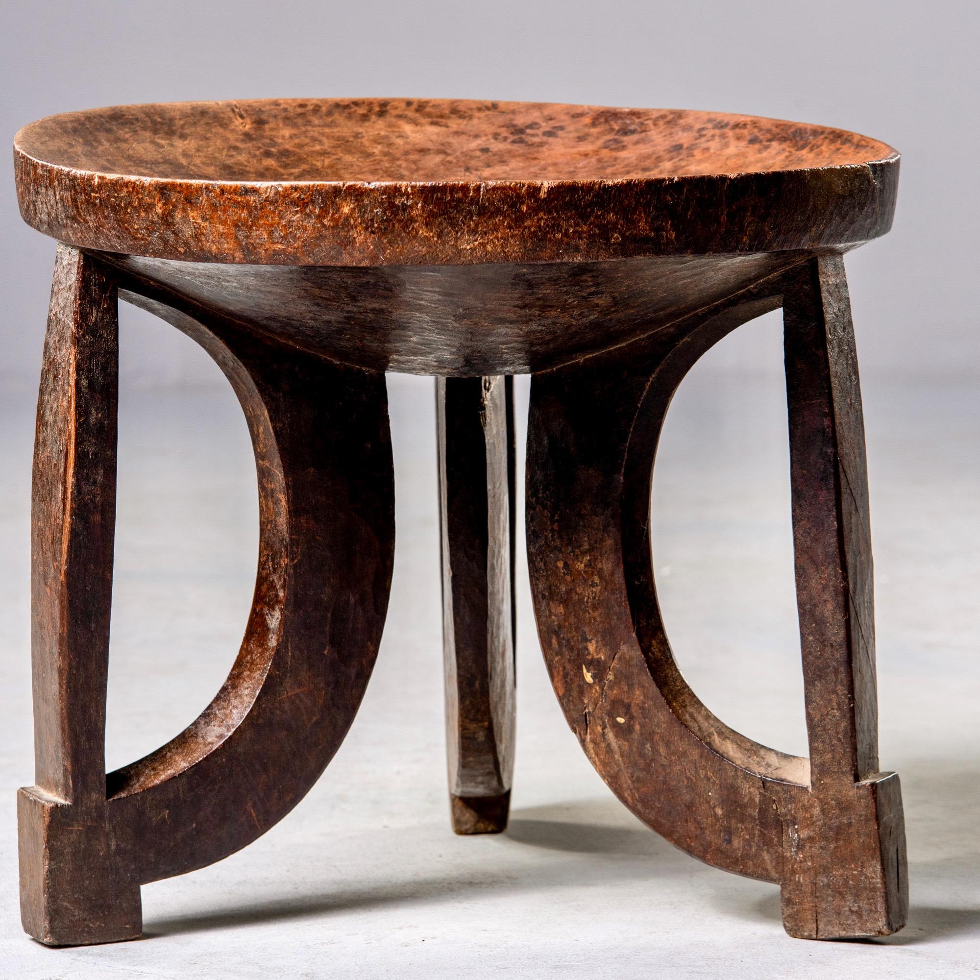 Hand-Carved Hand Carved African Hardwood Tribal Stool/Table