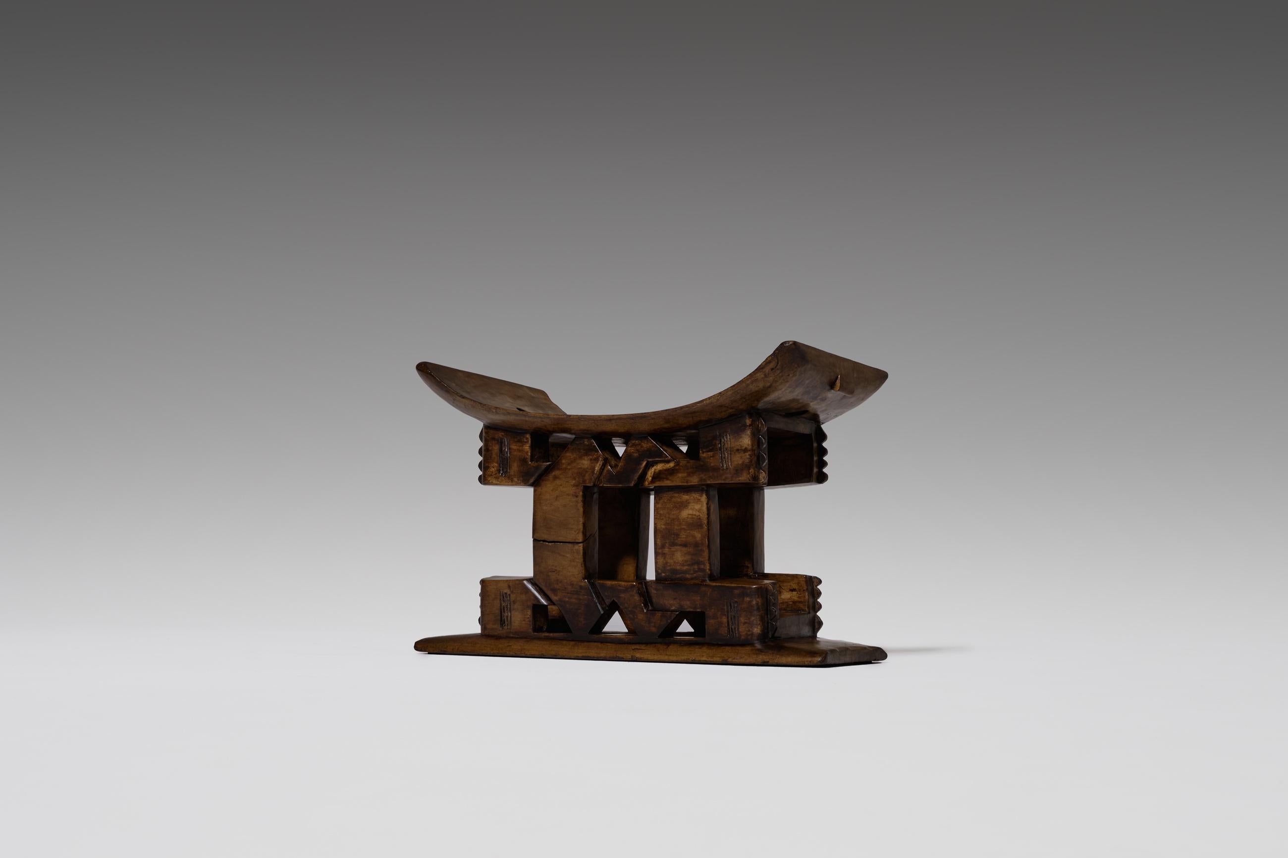 Ghanaian Hand Carved Akan or Ashanti Stool