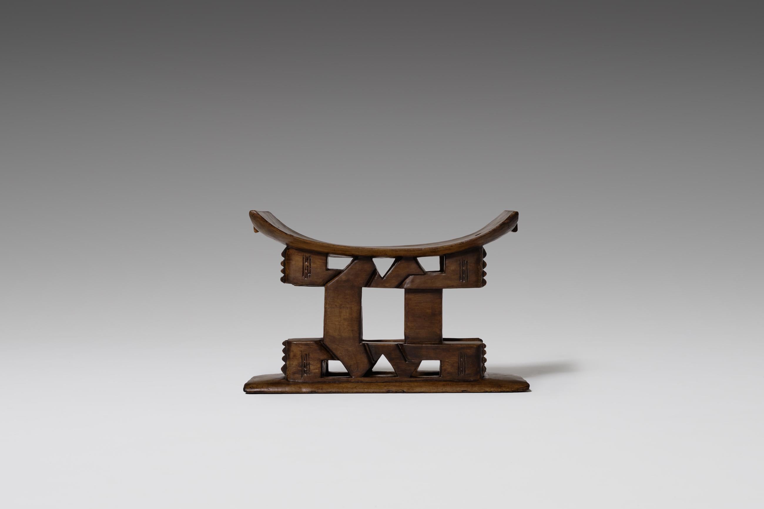 Wood Hand Carved Akan or Ashanti Stool