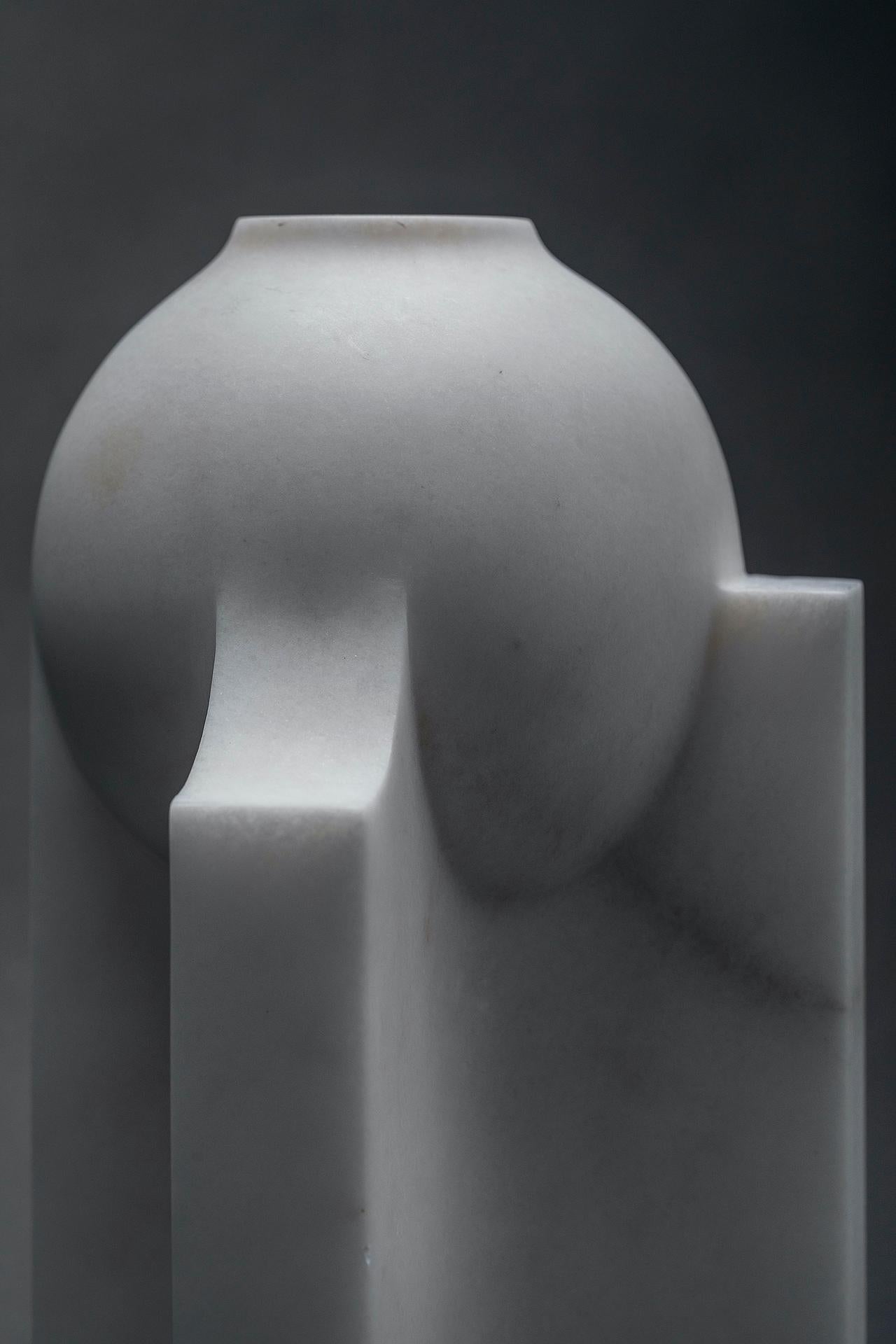 Contemporary Hand Carved Alabaster 