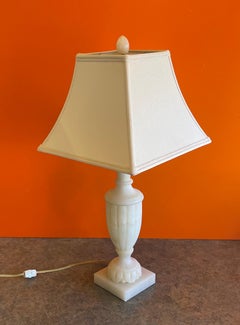 Hand Carved Alabaster Table Lamp by Sarreid Ltd.