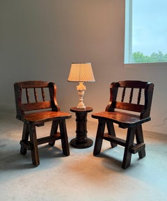 Hand-Carved Alabaster Table Lamp with Printed Pleated Fabric Shade, Circa 1940s