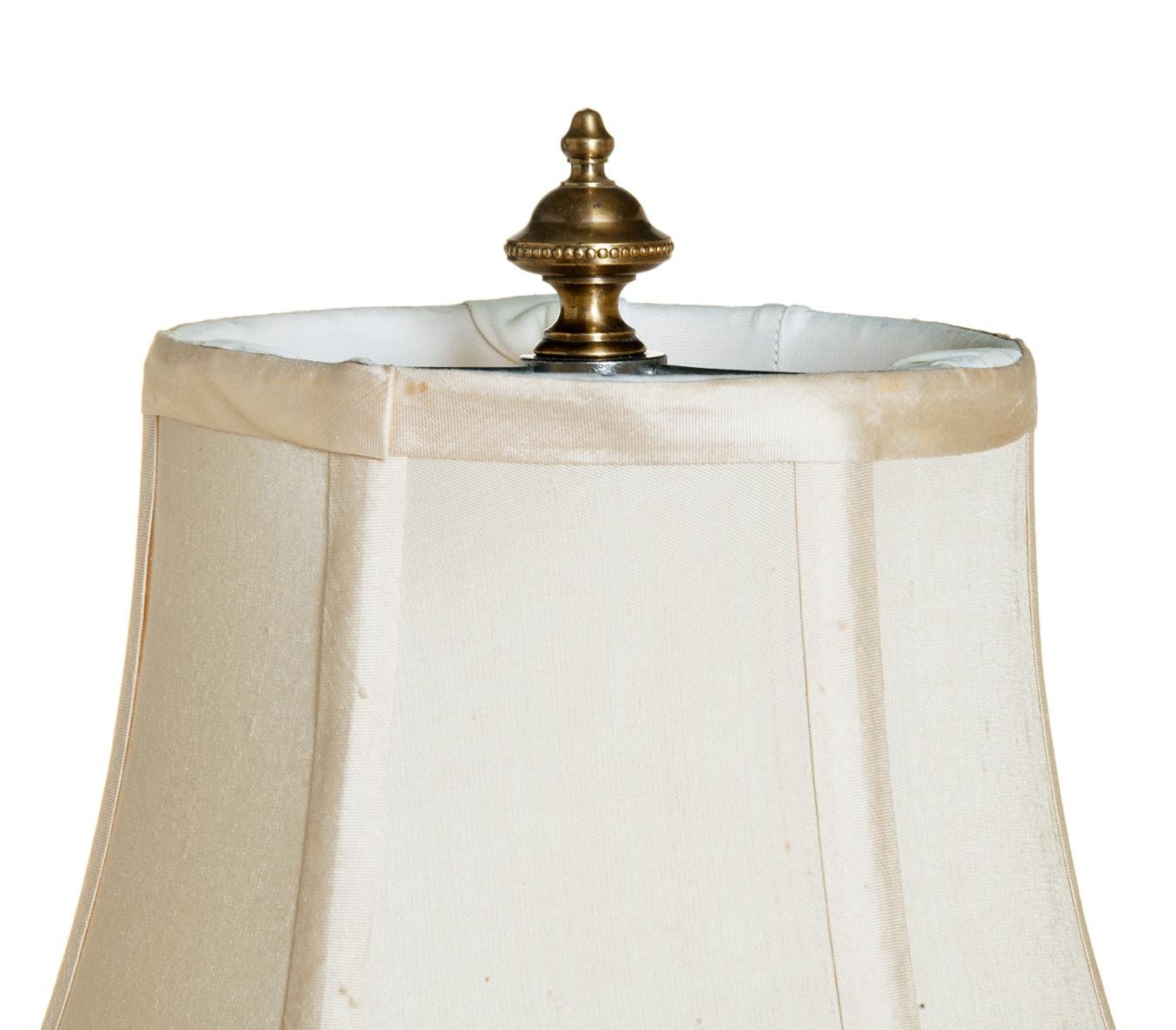 Other Hand Carved Italian Alabaster Urn Lamp  For Sale