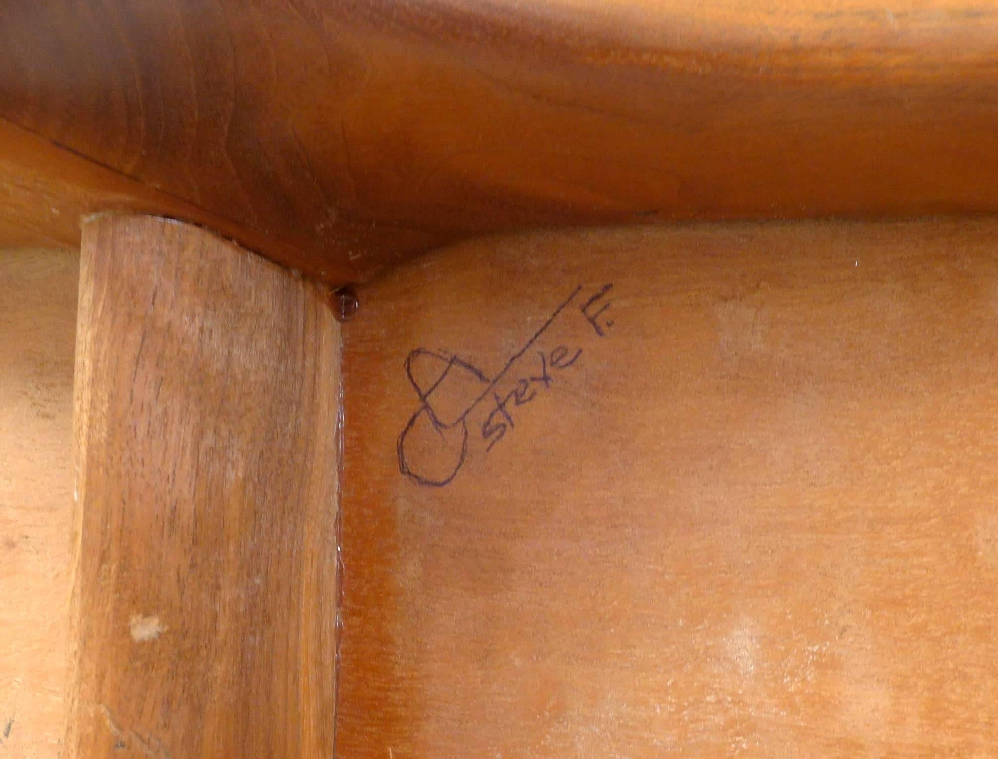 American Craftsman Hand-Carved American Craft Console