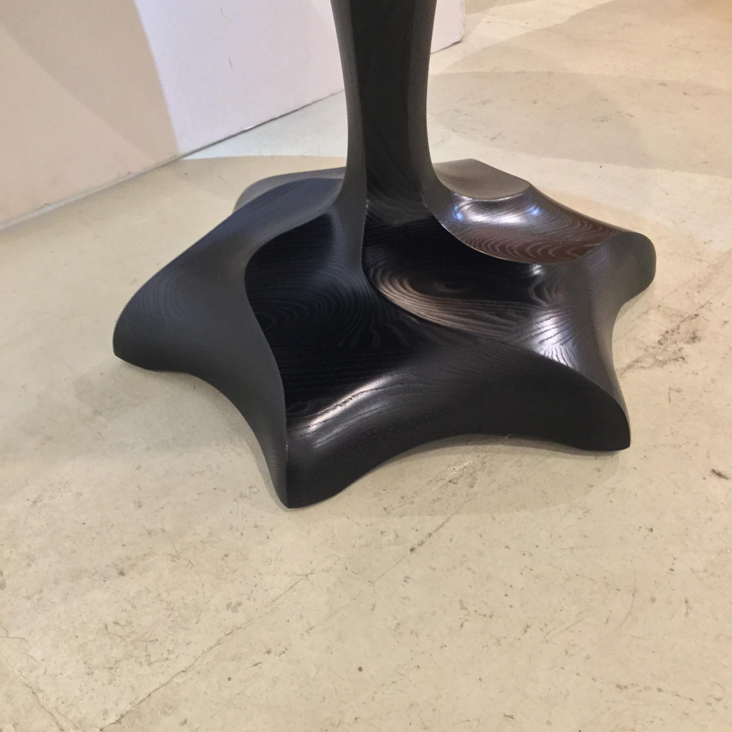 Hand Carved and Ebonized Center / Dining Table, Caleb Woodard, 2018 In New Condition For Sale In New York, NY