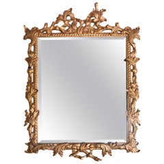 Hand Carved and Gilded Mirror, English