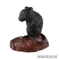 Hand Carved Animal Figure, Rat Talisman for Home