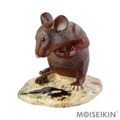 Hand Carved Animal Figure, Rat Talisman for Home