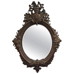 Hand Carved Antique French Mirror