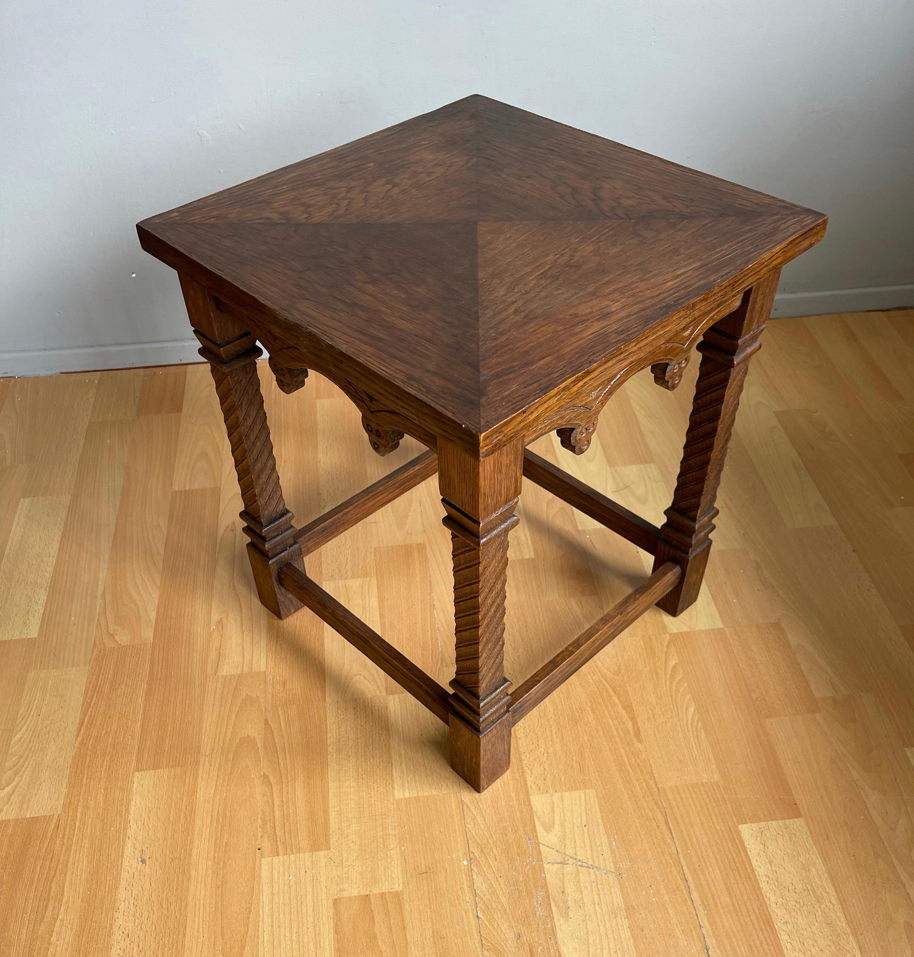 Practical size and ready to use, early twentieth century Gothic table.

If you are looking for a practical size and excellent condition table to grace your living space then this unique Gothic specimen could be flying your way soon. All handcrafted