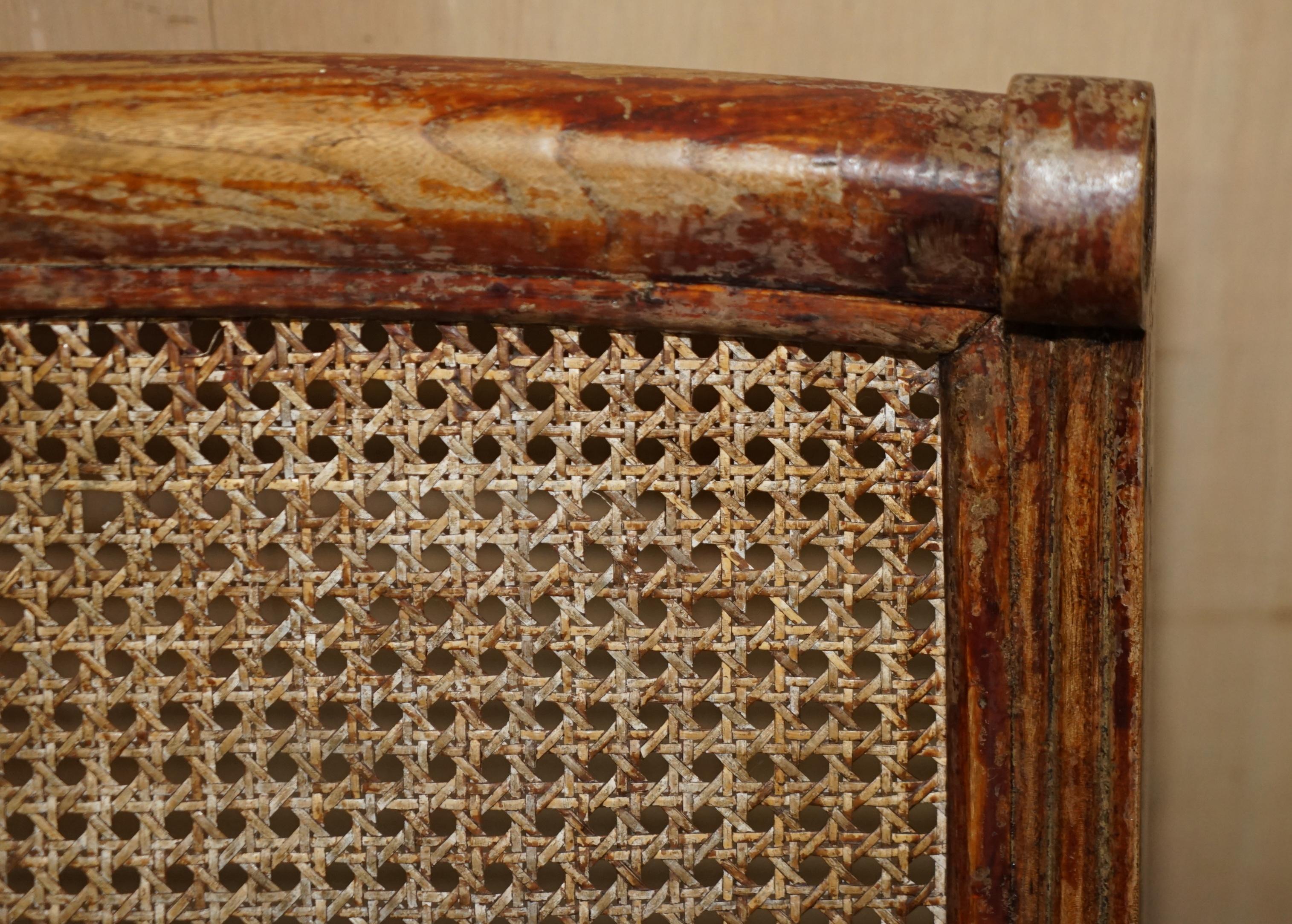 Teak Hand Carved Antique Original Tibetan Rocking Armchair Must See Collectors Piece For Sale