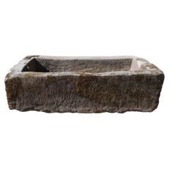 Artesa de Piedra Antigua Tallada a Mano