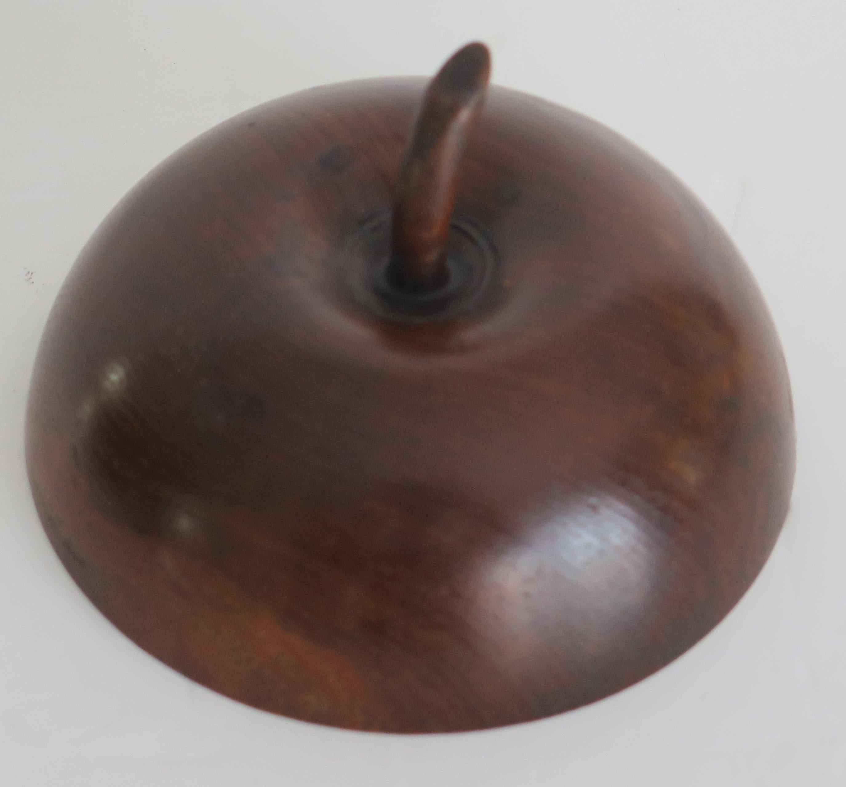 Hand Carved Apple Box or Tea Caddy in Fruitwood, Circa 1940 6
