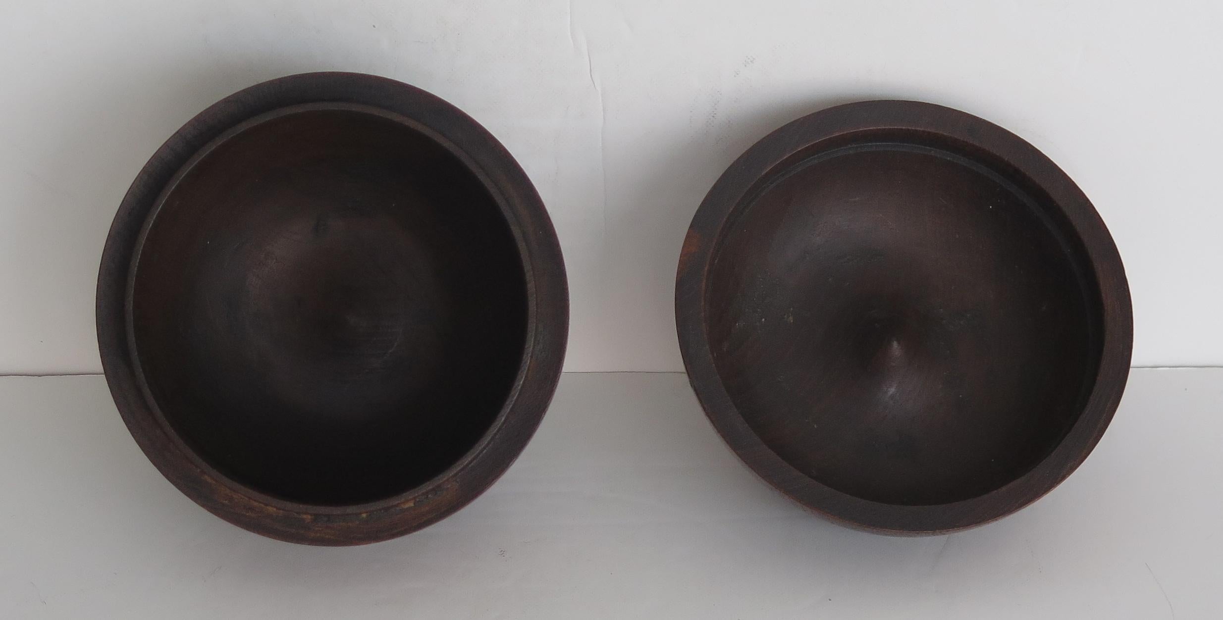 20th Century Hand Carved Apple Box or Tea Caddy in Fruitwood, Circa 1940