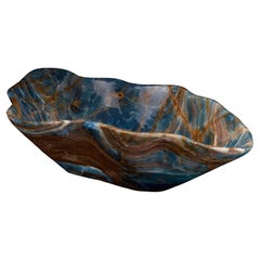 Hand-Carved Argentine Blue Onyx Bowl // 13 Lb.