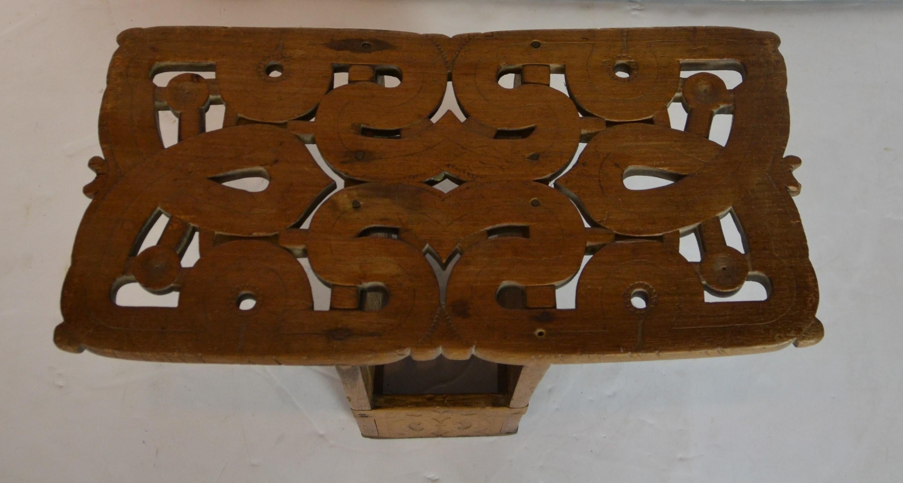 1910 Ashanti tribal stool. This stool was used by the tribal leader's wife.