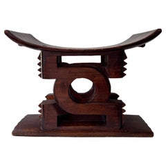 Hand-carved Ashanti Tribal Leaders stool from Ghana, West Africa.