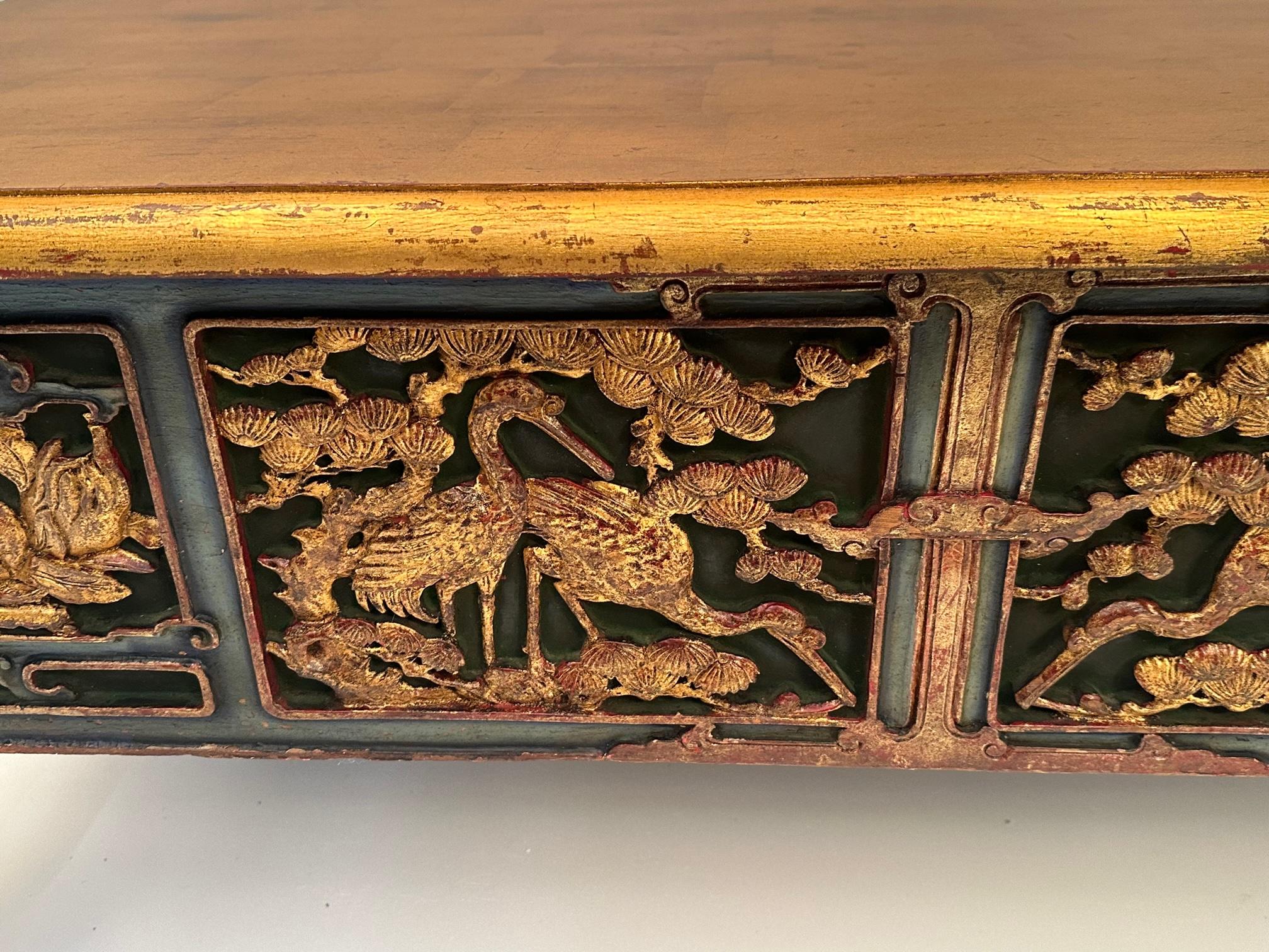 antique chinese carved coffee table