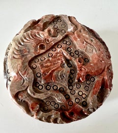 Hand Carved Asian Stash Box with Lid