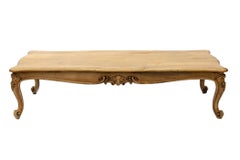 Hand Carved Beech Oversized Cocktail Table