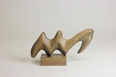 Hand Carved Biomorphic Wooden Sculpture i