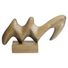 Hand Carved Biomorphic Wooden Sculpture i