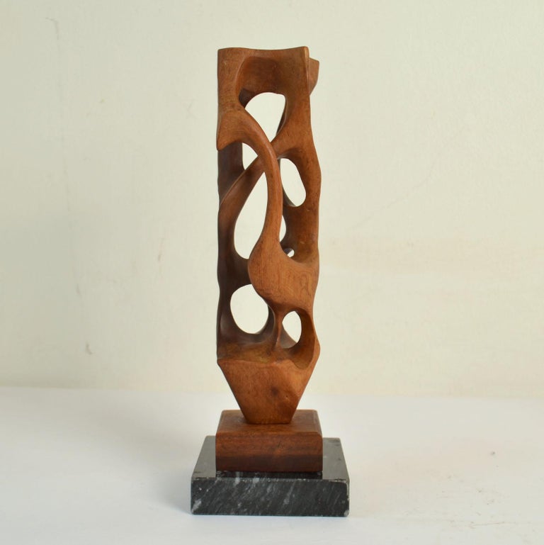 Hand Carved Biomorphic Wooden Sculptures For Sale at 1stDibs