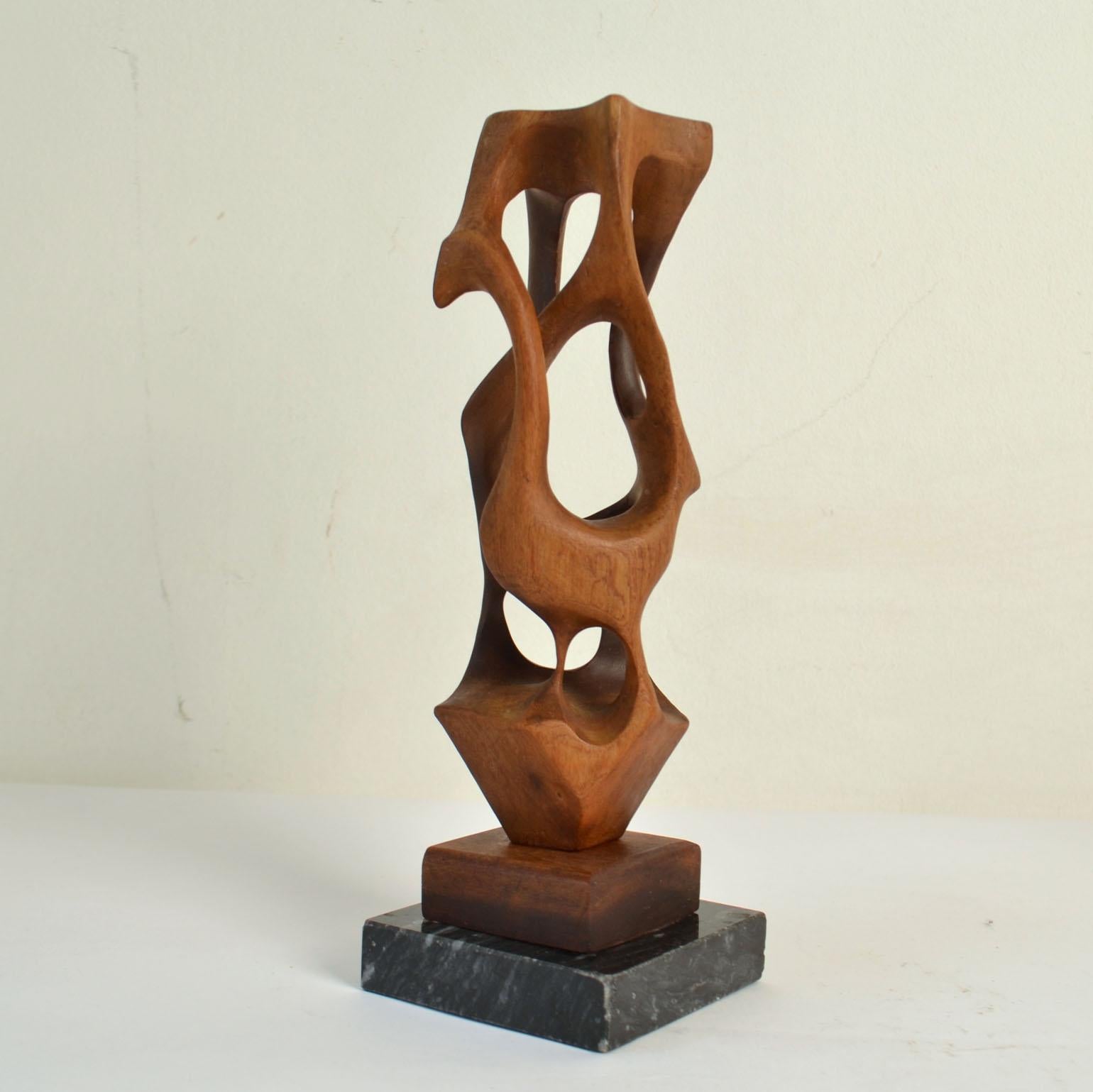Hand Carved Biomorphic Wooden Sculptures 1