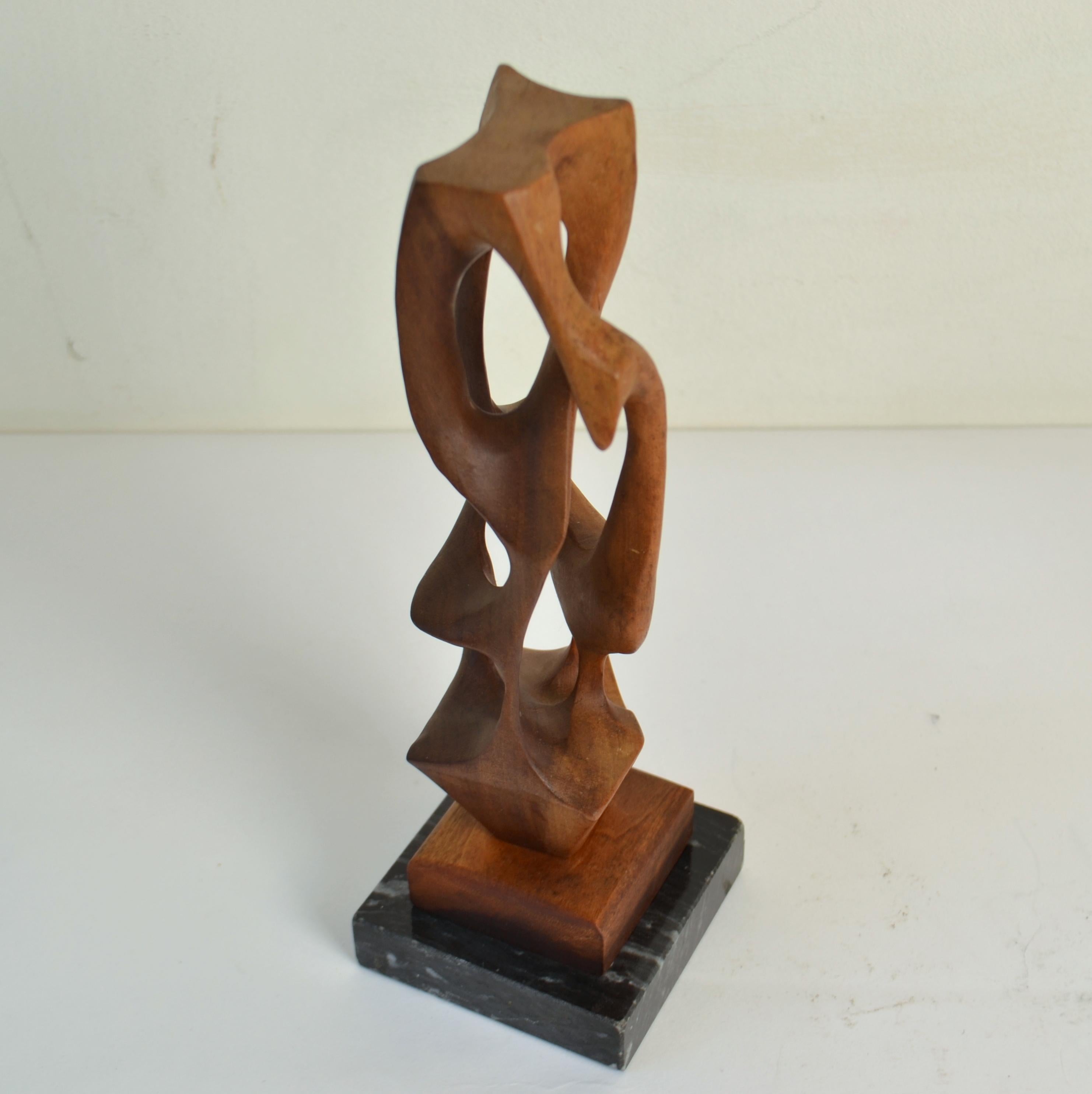 Hand Carved Biomorphic Wooden Sculptures 2