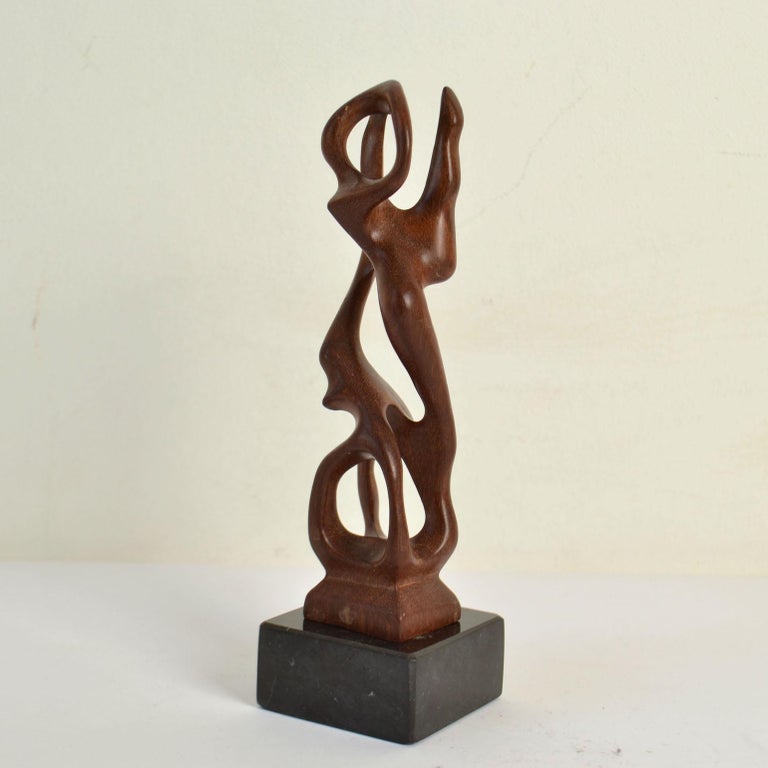 Hand Carved Biomorphic Wooden Sculptures For Sale at 1stDibs