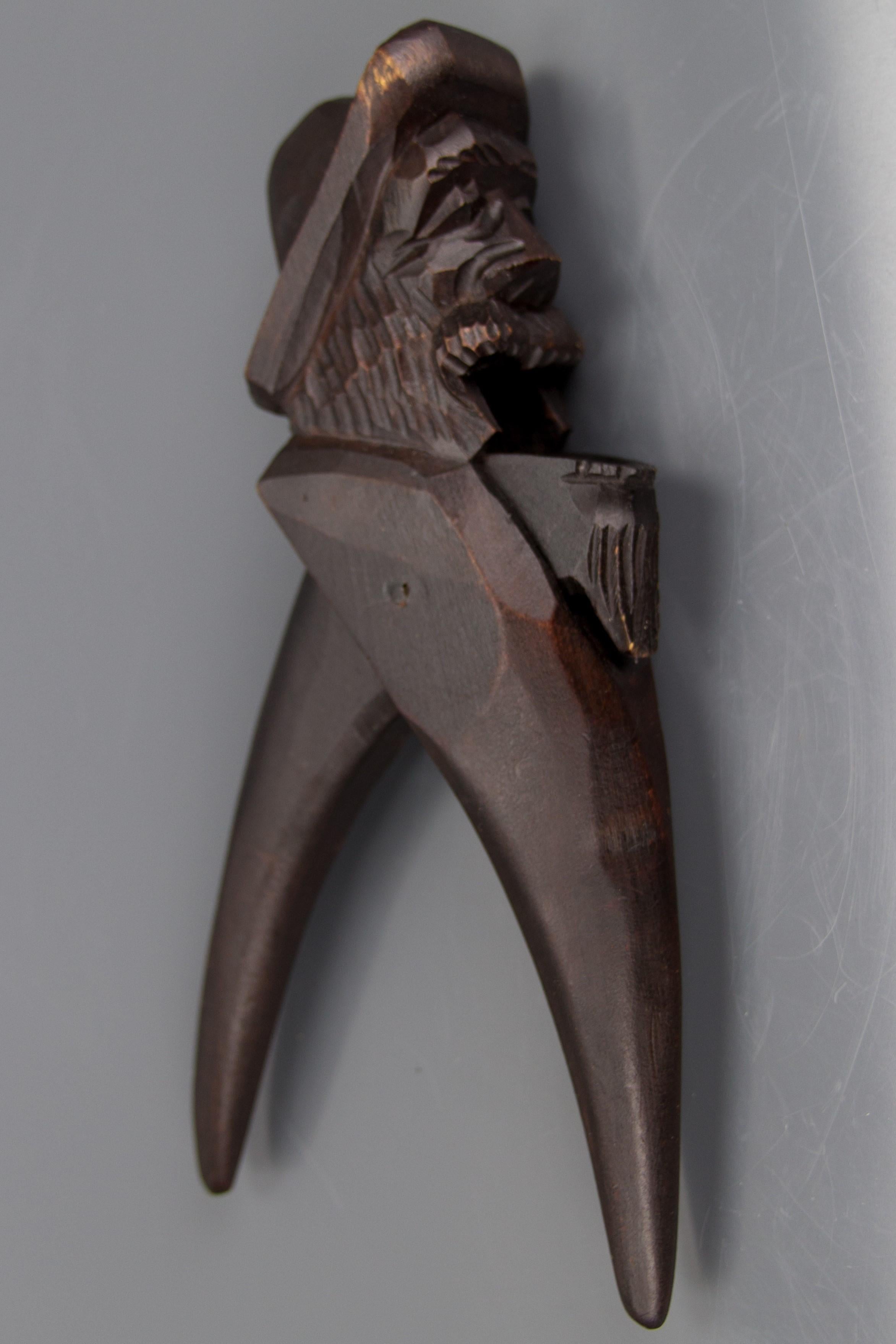 Hand Carved Black Forest Style Wooden Nutcracker, Germany, 1930s For Sale 5