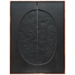 Hand Carved Black Painting by Julian Watts