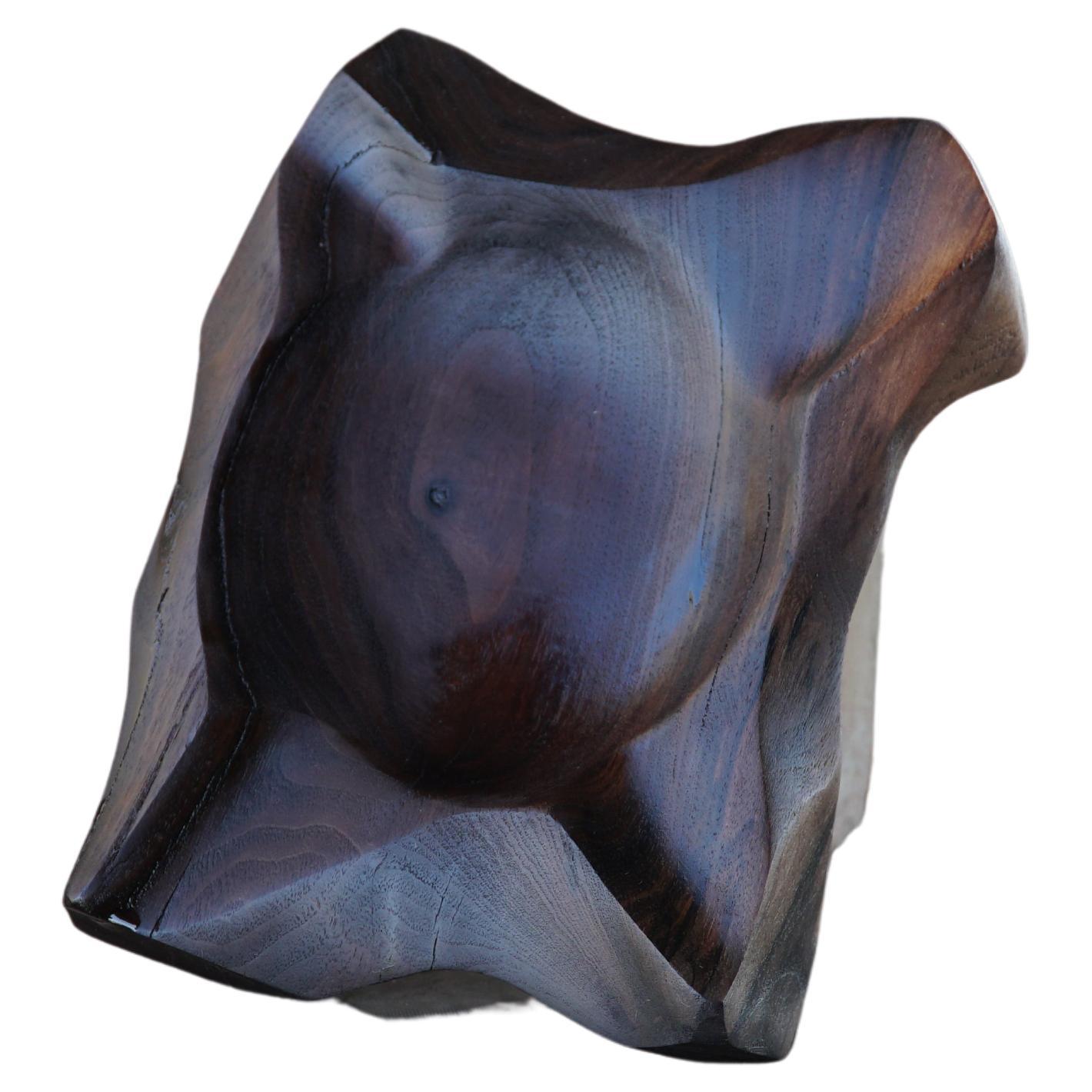 Hand-carved Black Walnut Cigar Ashtray