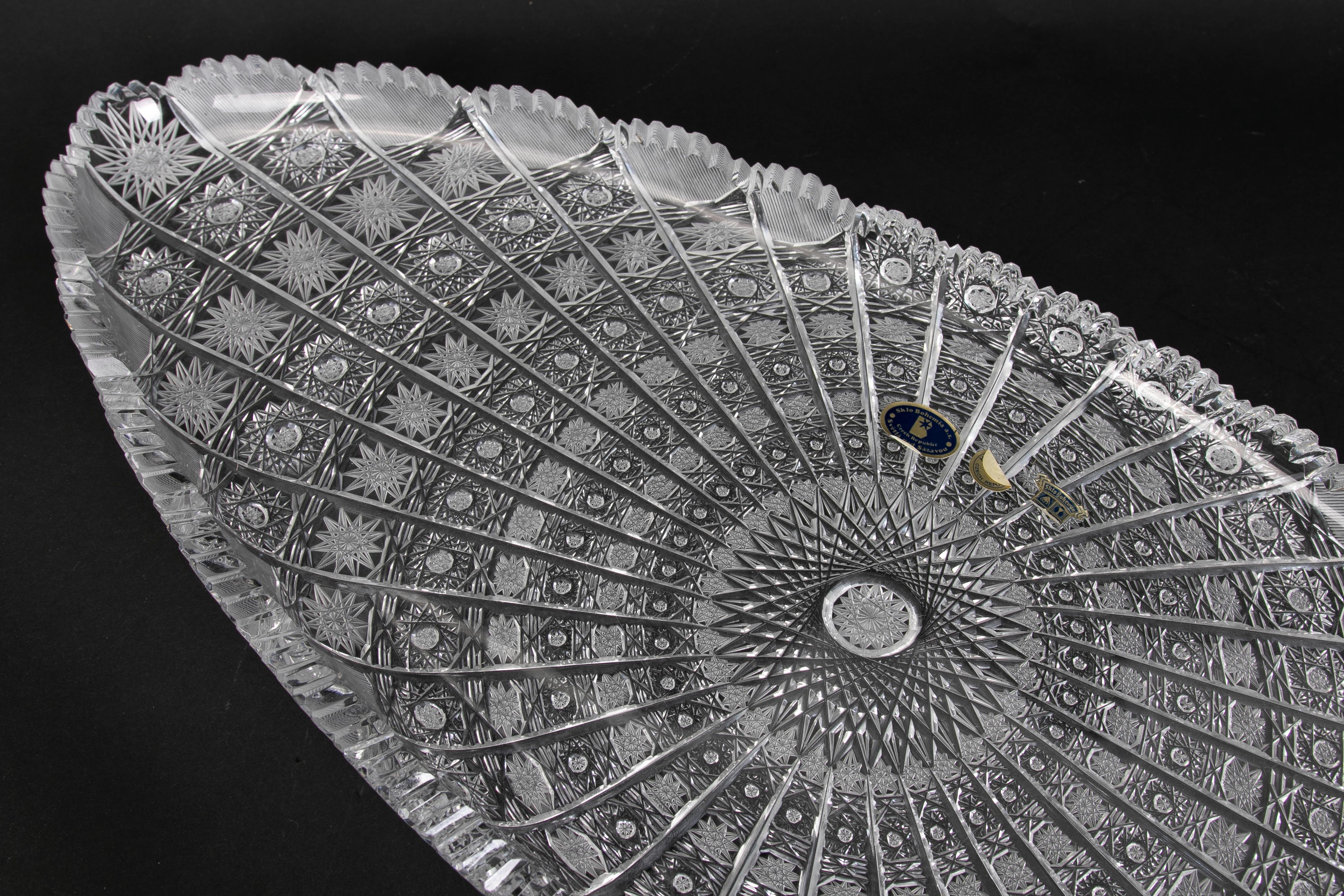 bohemia crystal tray