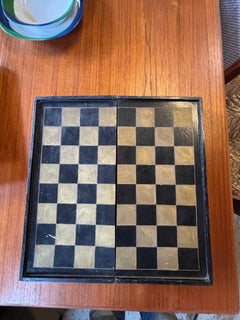 Hand-Carved Bone Chinese Asian Travel Chess Set