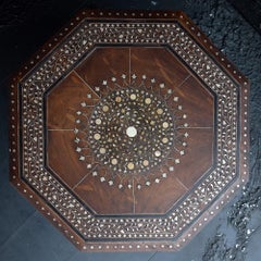 Hand Carved Bone Inlaid Hoshiarpur Occasional Table